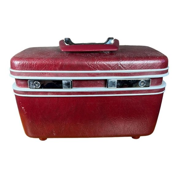 Samsonite Bags Red Samsonite Train Case Poshmark